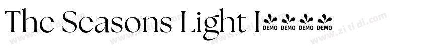 The Seasons Light I字体转换
